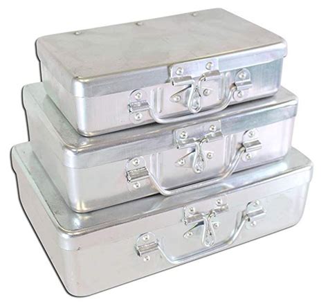 collapsible metal locking storage box|metal box with lid 12x12x14.